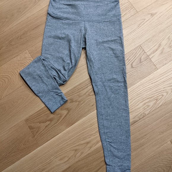 Lululemon Cotton Wonder Under Heather Grey Full Length - Picture 3 of 5